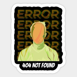 Human Error 404 02 Sticker